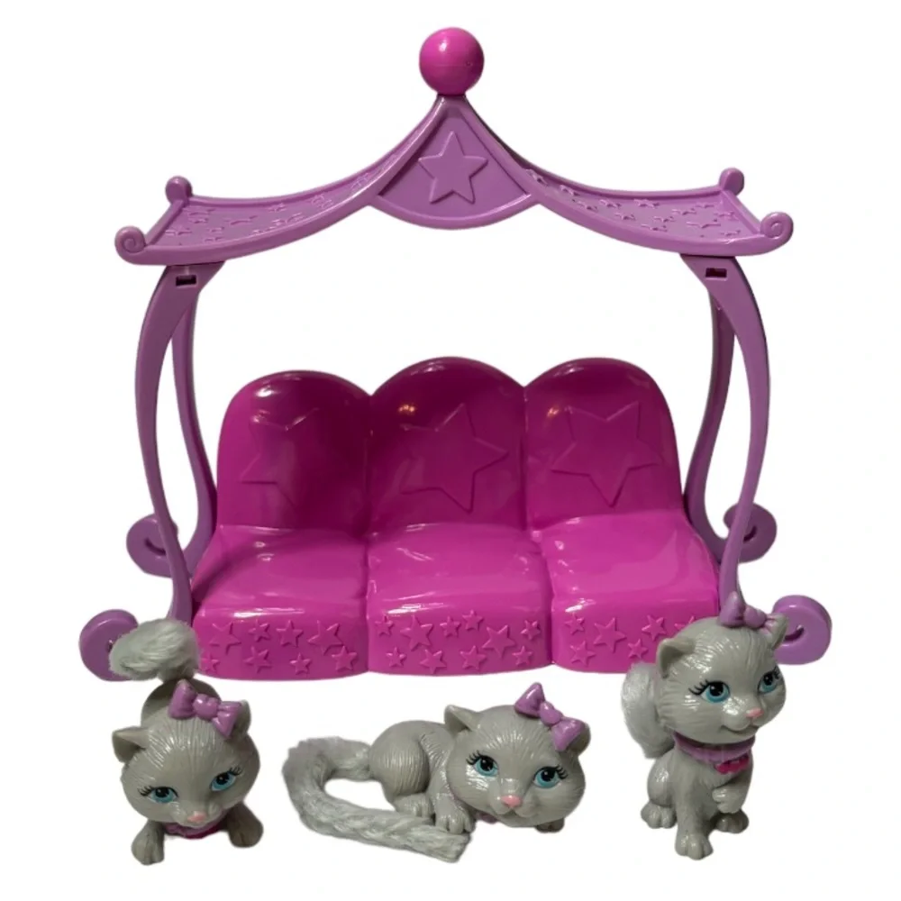 Barbie Kitty Sleepover Luv Me 3 Kittens Vintage Toys Miniatures Doll Accessories